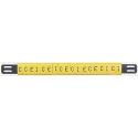 HellermannTyton Ovalgrip Slide-On Pre-Printed Cable Marker Black on Yellow for 1.8mm-6.3mm Cable 901-10640 906-4744-YE