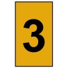 HellermannTyton Ovalgrip Pre-Printed Slide-On Cable Marker Black Legend 3 for 1.8 to 6.3 mm Cable 4.5 901-10646 906-4766-OG
