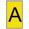 HellermannTyton Ovalgrip Slide-On Pre-Printed Cable Marker, Black Legend 'A', Yellow Marker, 3.6 mm 901-10654 906-4826-YE