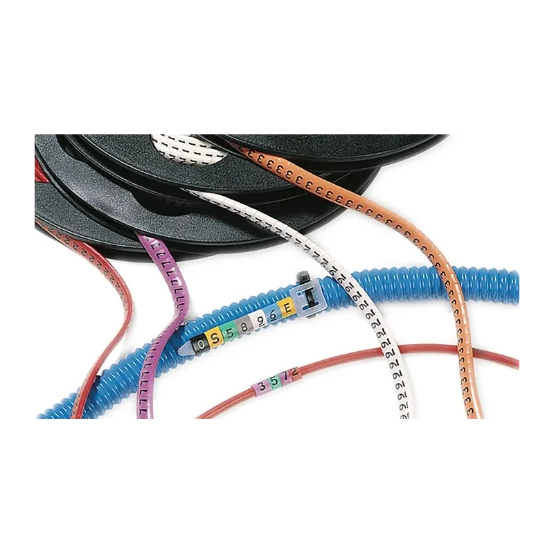 HellermannTyton Ovalgrip Slide-On Cable Marker Black Pre-printed '4' for 1.7mm to 3.6mm Cable Diameter 901-10684 906-4946-YE