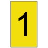 HellermannTyton Ovalgrip Slide-On Cable Marker Black Pre-printed "1" for 1.7-3.6 mm Cable Diameter 901-10696 906-4961-YE