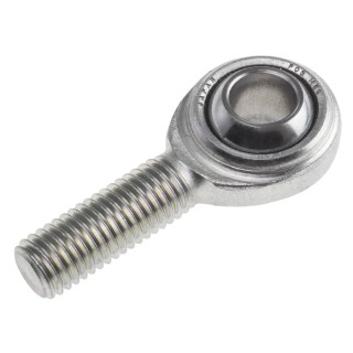 RS PRO M14 x 2 Male Steel Rod End Metric 14mm Bore, Dynamic Load 34300N, Static Load 17600N, Overall Width 77mm 198-9128