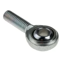 RS PRO M12 x 1.75 Male Steel Rod End Metric, 12mm Bore 198-9106