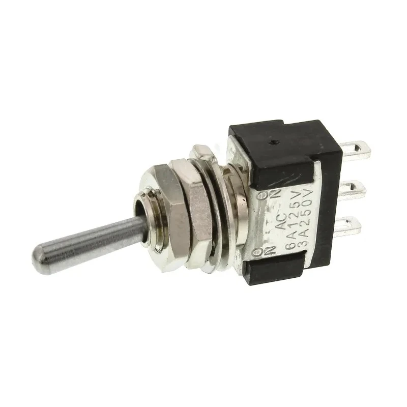 KNITTER-SWITCH Toggle Switch Panel Mount SPDT On-On 30V DC 250V AC Solder Terminal MTA 106 D