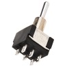 KNITTER-SWITCH Panel Mount Toggle Switch DPDT On-Off-On 4A 30 V dc 250 V ac Copper Actuator MTA 206 S