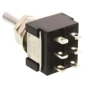 KNITTER-SWITCH Panel Mount Toggle Switch DPDT On-Off-On 4A 30 V dc 250 V ac Copper Actuator MTA 206 S
