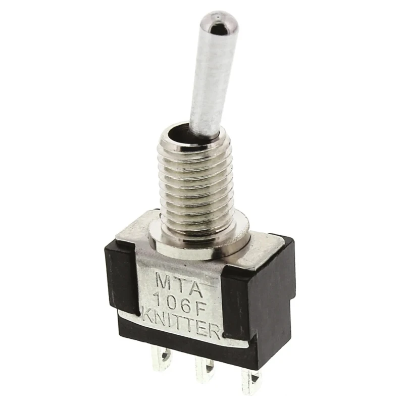 KNITTER-SWITCH Panel Mount Toggle Switch SPDT On-On 4A 30V DC 250V AC MTA 106 F