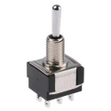 KNITTER-SWITCH Toggle Switch Panel Mount On-Off-On DPDT Solder Terminal 30 V dc 250 V ac MTA 206 T