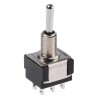 KNITTER-SWITCH Toggle Switch Panel Mount On-Off-On DPDT Solder Terminal 30 V dc 250 V ac MTA 206 T