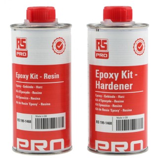 RS PRO Potting Compound Epoxy 500 g Two-Part Clear Amber Viscous Liquid Resin 24-48 h Cure 199-1468