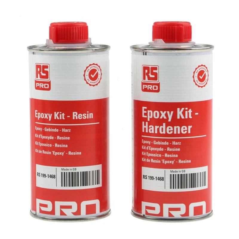 RS PRO Potting Compound Epoxy 500 g Two-Part Clear Amber Viscous Liquid Resin 24-48 h Cure 199-1468
