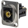 RS PRO Yellow Straight Panel RCA Socket Nickel Plated 907-5674
