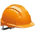 JSP EVO3 Orange Ventilated Adjustable Safety Helmet High Performance Polyethylene Shell 