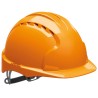 JSP EVO3 Orange Ventilated Adjustable Safety Helmet High Performance Polyethylene Shell