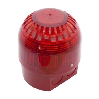 Klaxon Sonos Voice Series Siren, IP65 Rated, 106 dB Sound Level, 24V DC, 32-Tone, Polycarbonate Housing IP65