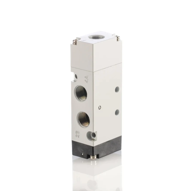 RS PRO Pneumatic Distributor Pilot/Spring Actuation G 1/8 Port Size, 5 Ports, 8 bar Pressure, Die Cast Aluminium 907-6403