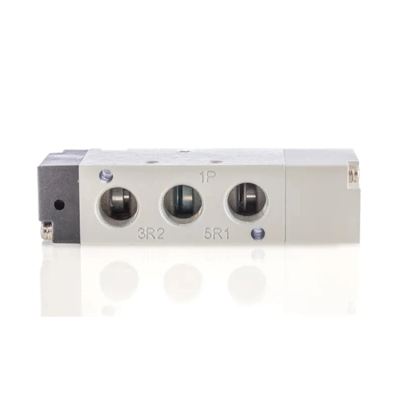 RS PRO Pneumatic Distributor Pilot/Spring Actuation G 1/8 Port Size, 5 Ports, 8 bar Pressure, Die Cast Aluminium 907-6403