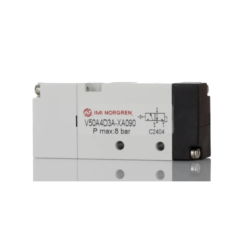 RS PRO Pneumatic Solenoid Valve 3-Port 3/2 Function Pilot/Spring Actuation Thread G 1/8 8 Bar Maximum Pressure Model 907-6400