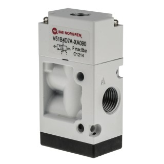 RS PRO Pneumatic Solenoid Valve 3 Port, Pilot/Spring Actuation, Die Cast Aluminium Body, G 1/4 Thread, 8 Bar 907-6416