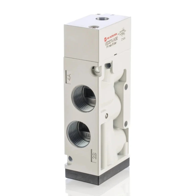 RS PRO Pneumatic Solenoid Valve 5/2 Function 1/2 in Port Size Pilot/Spring Actuation Model 907-6413