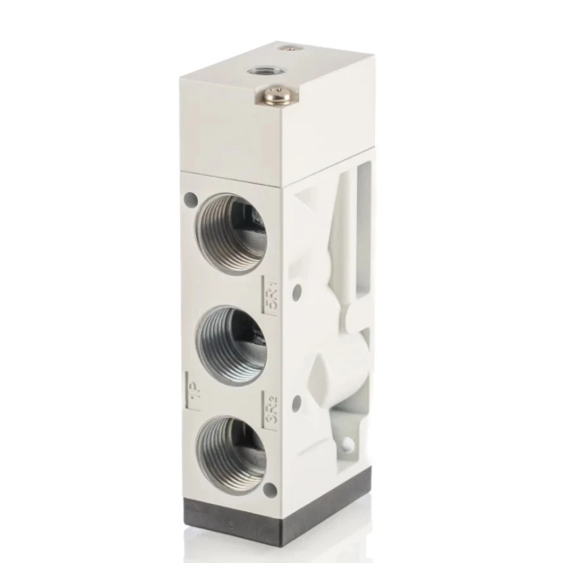 RS PRO Pneumatic Solenoid Valve 5/2 Function 1/2 in Port Size Pilot/Spring Actuation Model 907-6413