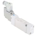 SMC Pneumatic Solenoid Valve 5/2 Solenoid Rc Threaded Port 3/8 in 24V dc Aluminium Body SY7000 