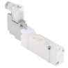 SMC Pneumatic Solenoid Valve 5/2 Solenoid Rc Threaded Port 3/8 in 24V dc Aluminium Body SY7000