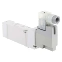 SMC Pneumatic Solenoid Valve 5/2 Solenoid Rc Threaded Port 3/8 in 24V dc Aluminium Body SY7000 