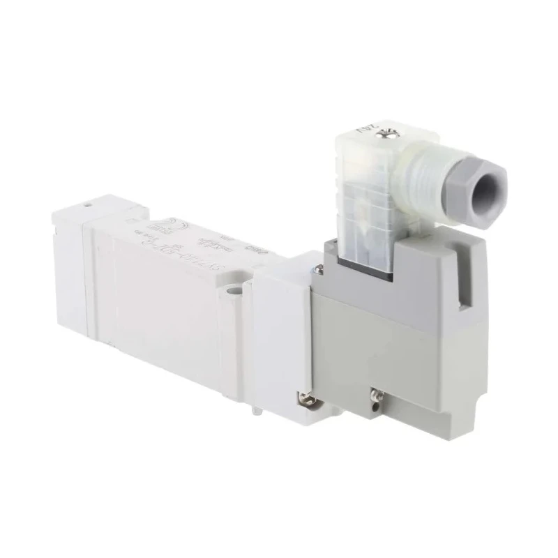 SMC Pneumatic Solenoid Valve 5/2 Solenoid Rc Threaded Port 3/8 in 24V dc Aluminium Body SY7000 