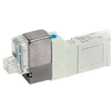 SMC Pneumatic Solenoid Valve 5/2 Solenoid Rc Threaded Port 3/8 in Aluminium Body 24V DC SY7000 Series 