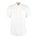 Kustom Kit White Cotton Polyester Work Shirt Long Sleeve Classic Fit Size 114 cm KK109