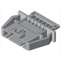 Molex SL Male Connector Housing 2.54 mm Pitch 6 Way 1 Row Straight 70107-5040