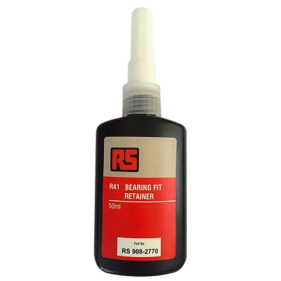 RS PRO Medium Strength Green Retaining Compound Liquid Bottle 50 ml 908-2770