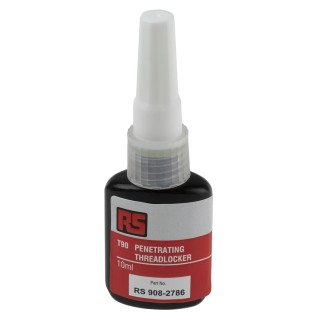 RS PRO Medium-Strength Green Threadlocking Adhesive 10 ml Bottle, 24 h Cure Time 908-2786
