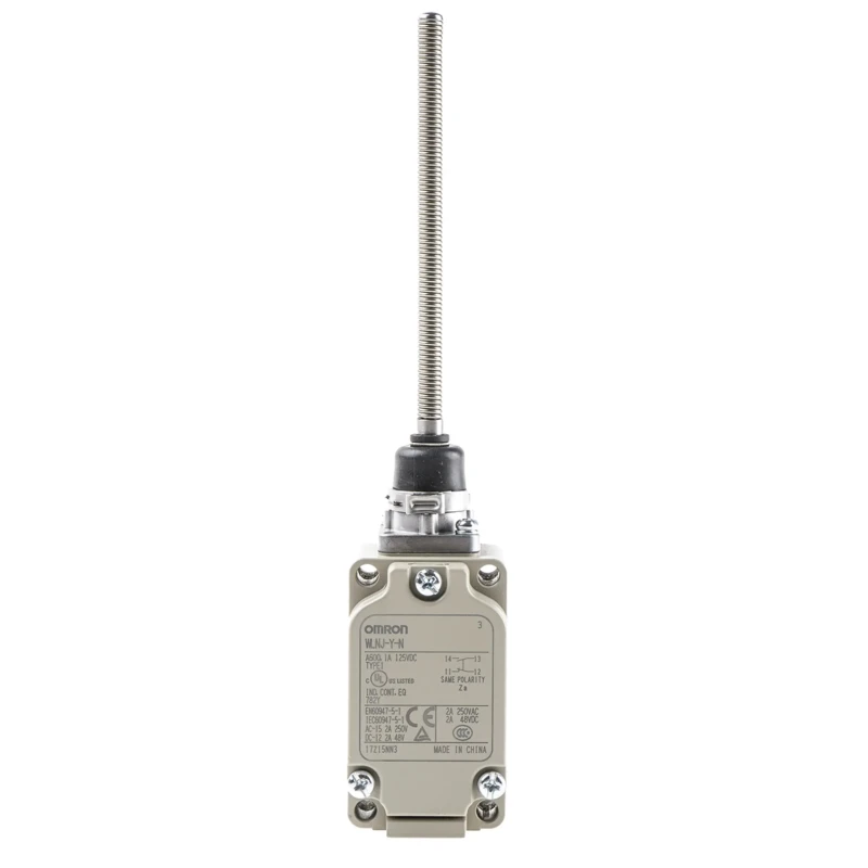 Omron WL Series Coil Spring Limit Switch, SPST Contact, IP67 Aluminium Housing, 500V AC, 10A 