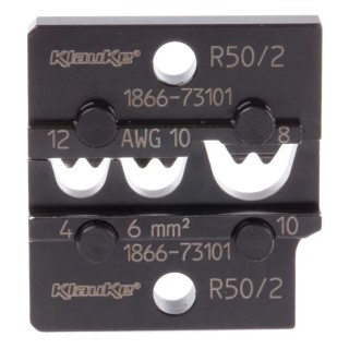 Klauke Crimping Die, Coaxial Type Crimp Die Non-Insulated, 10 mm² Cutting Capacity, 4 Ports R50/2