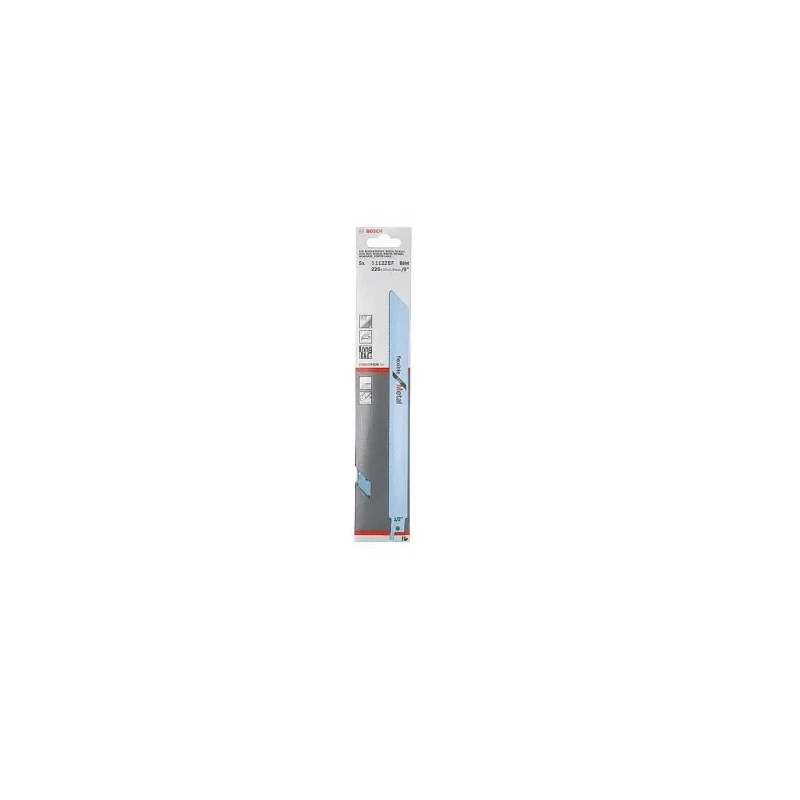 Bosch Reciprocating Saw Blade 5-Piece Set 225 mm Tungsten Carbide Stainless Steel Bi-Metal HCS Diamond Tip 8 2608656020