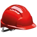 JSP Industrial Safety Helmet Red Ventilated Adjustable High Performance Polyethylene EVO3 