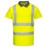 Portwest Hi Vis Polo Shirt Short Sleeve Yellow Unisex Size L EN ISO 20471 Certified S477YL