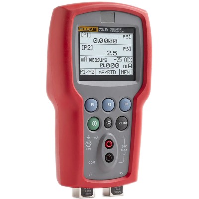 Fluke Intrinsically Safe Dual Range Precision Pressure Calibrator 721EX -0.83 bar to 6.9 bar, Differential Fluke-721EX-1615