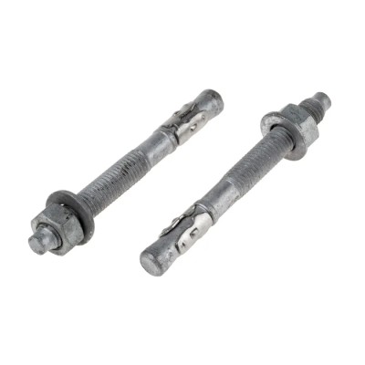 RS PRO Carbon Steel Galvanised Through Anchor Bolt M12 Thread Size 12 mm Drill Diameter 115 mm Length 908-6716