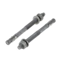 RS PRO Carbon Steel Galvanised Through Anchor Bolt M12 x 145 mm Torque Controlled Anchor 908-6719