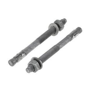 RS PRO Carbon Steel Galvanised Through Anchor Bolt M12 x 145 mm Torque Controlled Anchor 908-6719