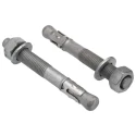RS PRO Carbon Steel Galvanised Through Anchor Bolt M16 x 125 mm Galvanised Through Bolt 908-6722