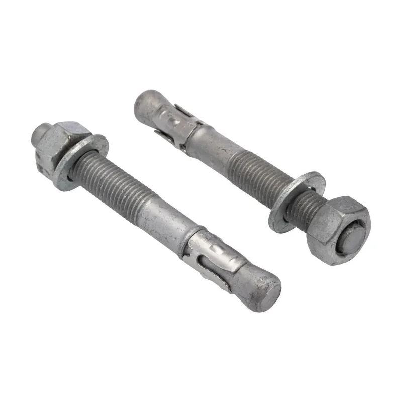 RS PRO Carbon Steel Galvanised Through Anchor Bolt M16 x 125 mm Galvanised Through Bolt 908-6722