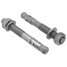 RS PRO Carbon Steel Galvanised Through Anchor Bolt M16 x 125 mm Galvanised Through Bolt 908-6722