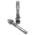 RS PRO Carbon Steel Galvanised Through Anchor Bolt M16 x 125 mm Galvanised Through Bolt 908-6722
