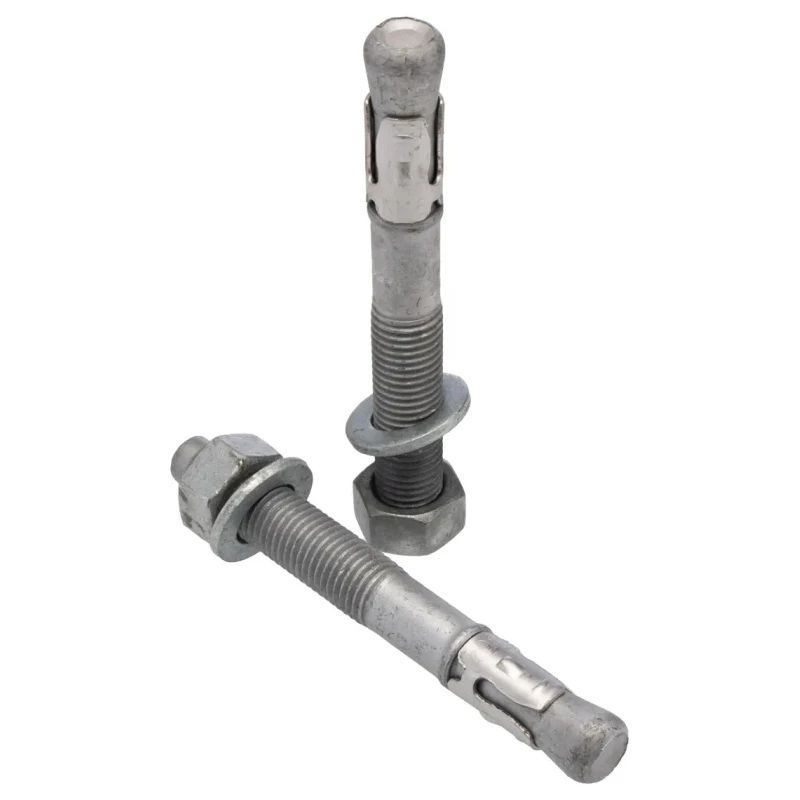 RS PRO Carbon Steel Galvanised Through Anchor Bolt M16 x 125 mm Galvanised Through Bolt 908-6722