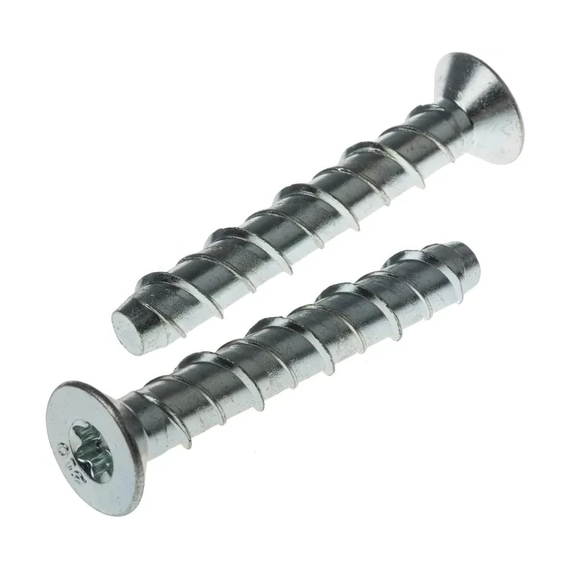 RS PRO Carbon Steel Anchor Bolt M10 x 75 mm Countersunk Head Zinc Plated 908-6741