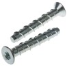 RS PRO Carbon Steel Anchor Bolt M10 x 75 mm Countersunk Head Zinc Plated 908-6741